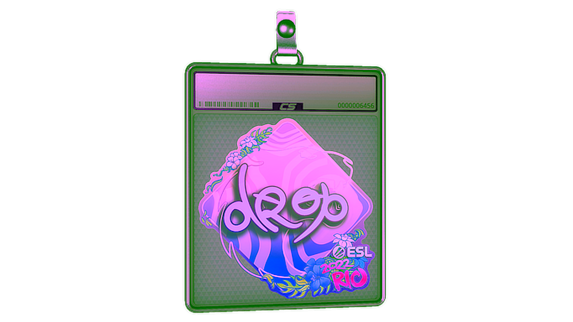 Display for Sticker Slab | drop (Holo) | Rio 2022