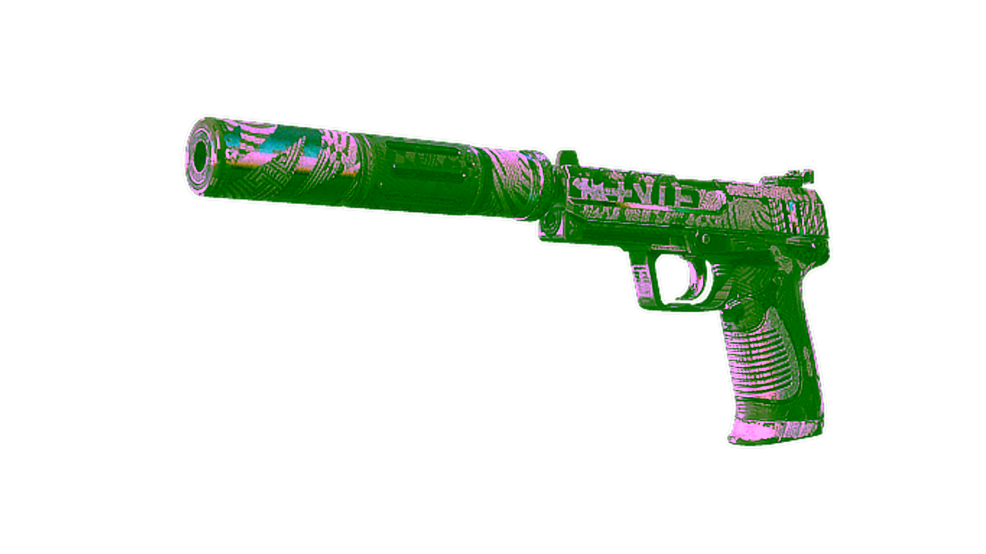 Display for USP-S | Spiral Glitch (Battle-Scarred)