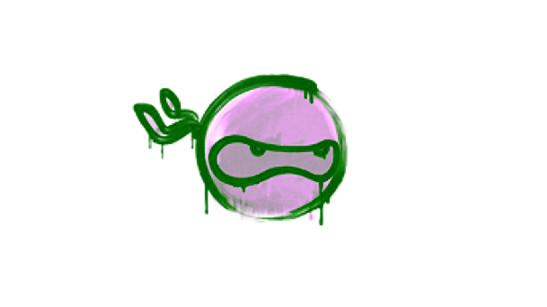 Display for Sealed Graffiti | Ninja (Cash Green)