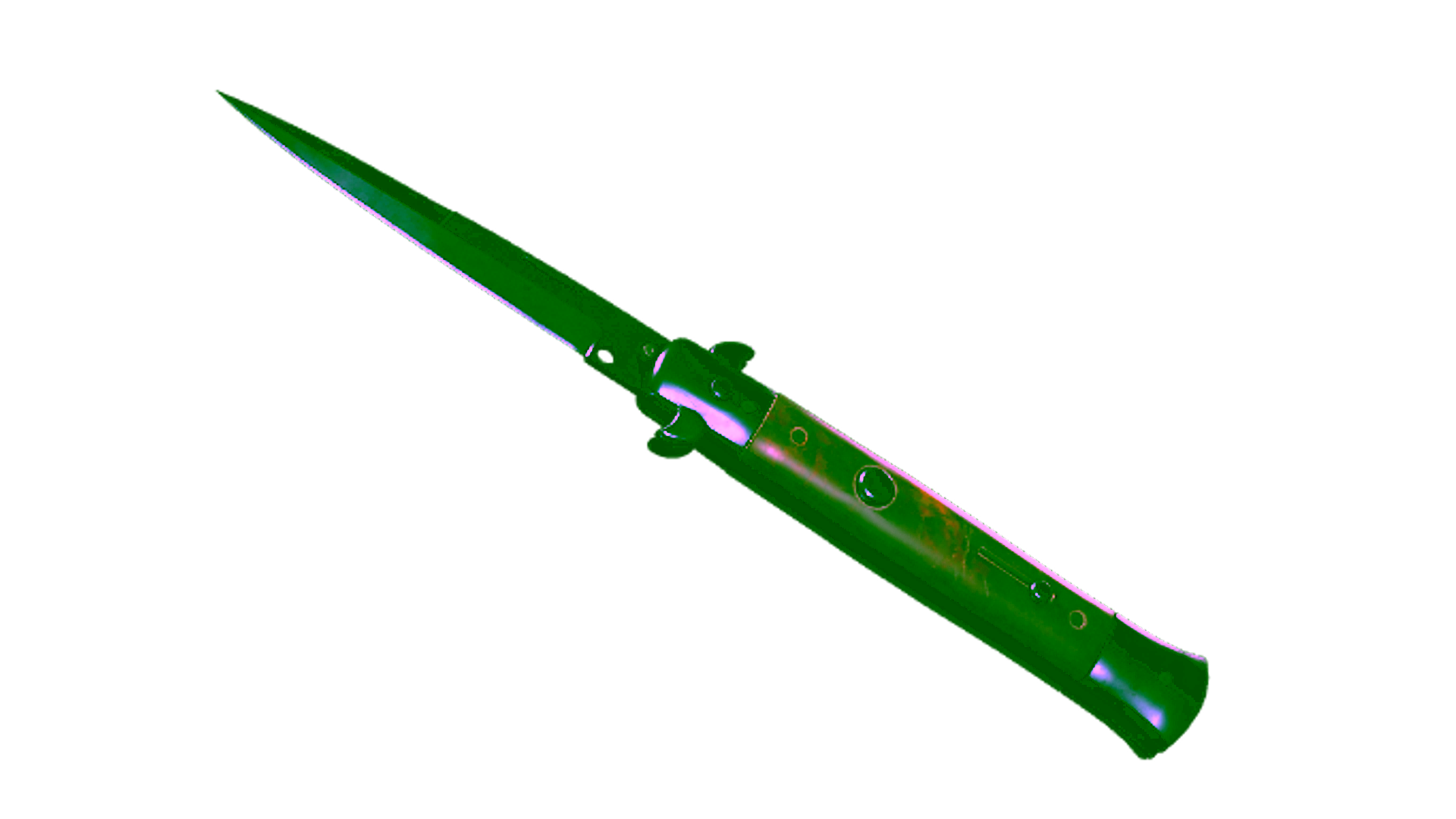 Display for ★ Stiletto Knife | Blue Steel (Battle-Scarred)