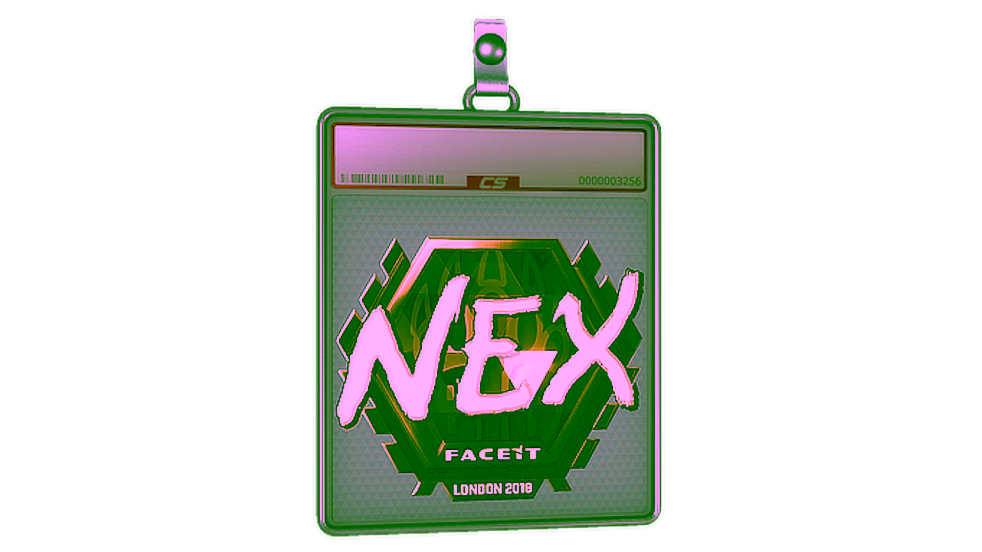 Visar för Sticker Slab | nex (Gold) | London 2018