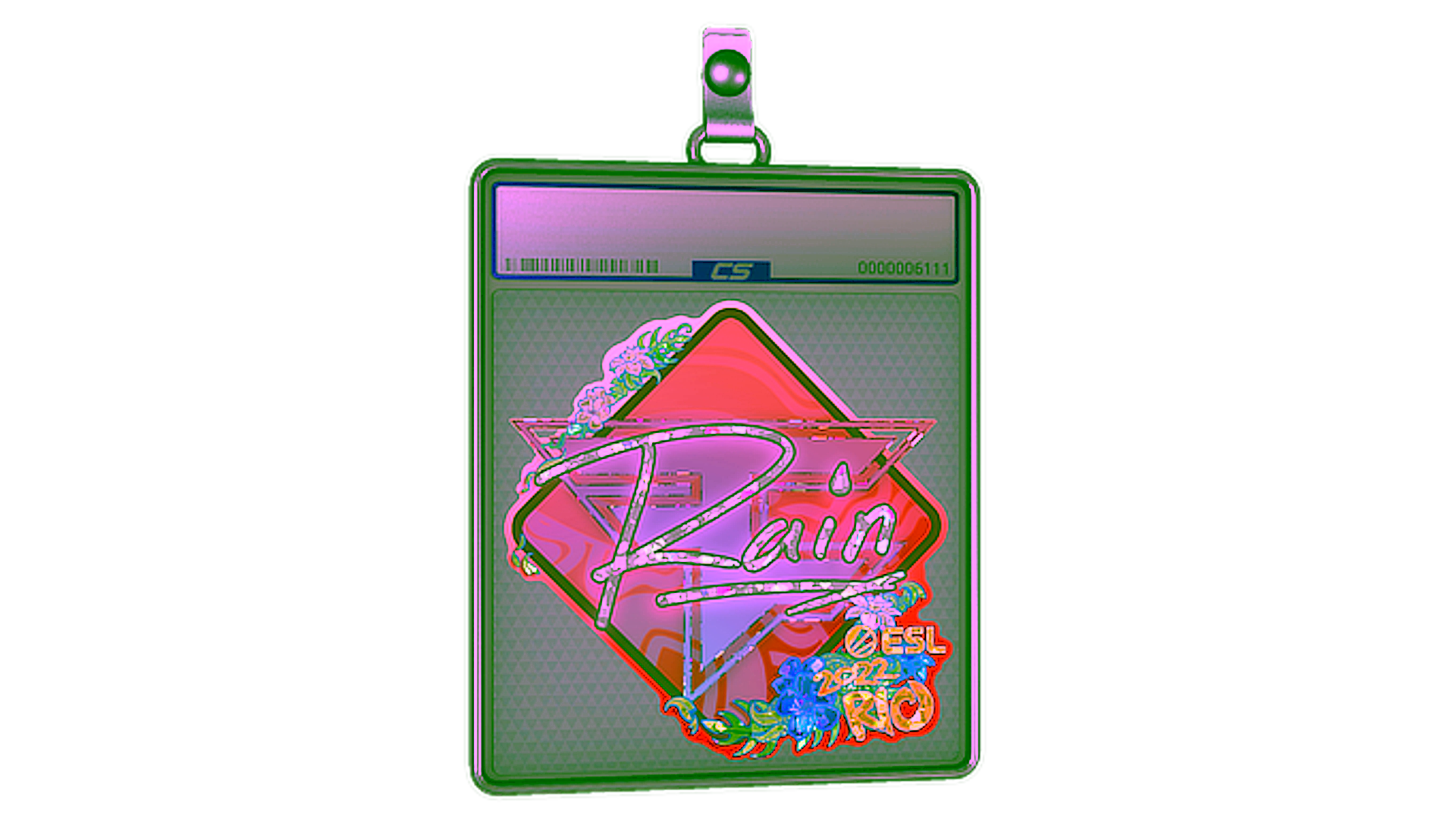 Display for Sticker Slab | rain (Glitter) | Rio 2022