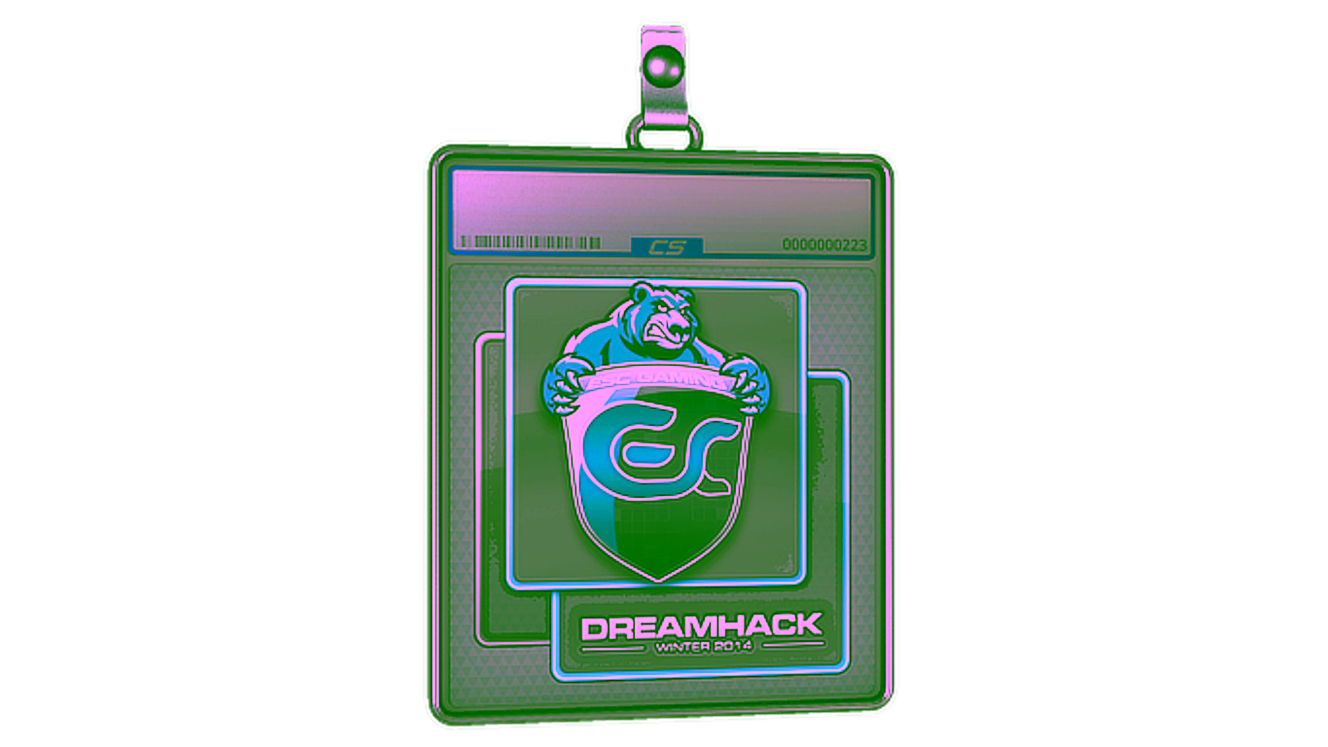 Display for Sticker Slab | ESC Gaming | DreamHack 2014