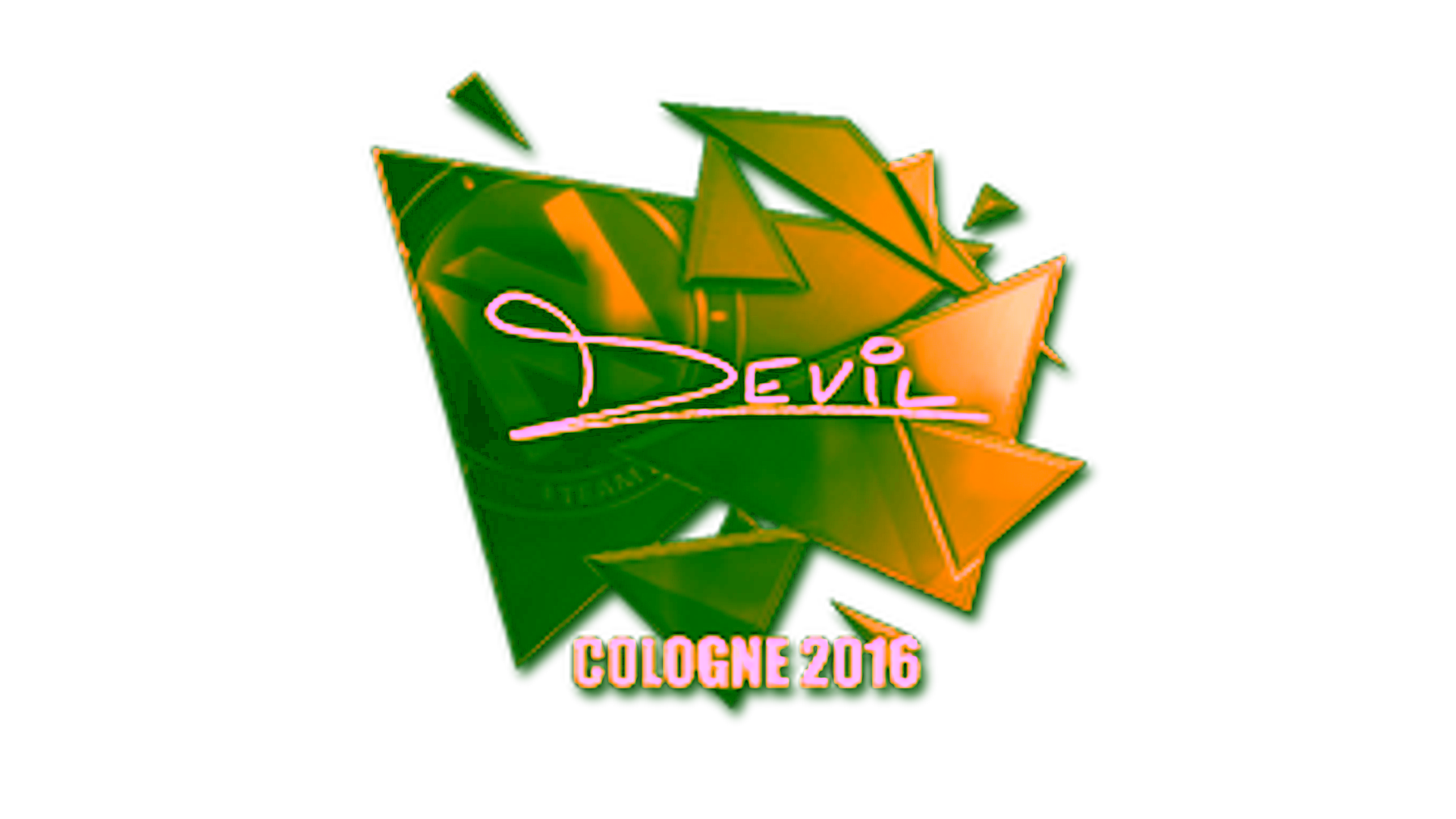 Visar för Sticker | DEVIL (Gold) | Cologne 2016