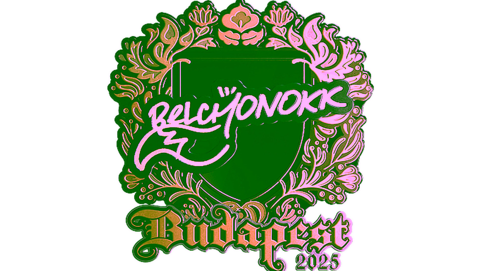 Display for Sticker | BELCHONOKK (Gold) | Budapest 2025