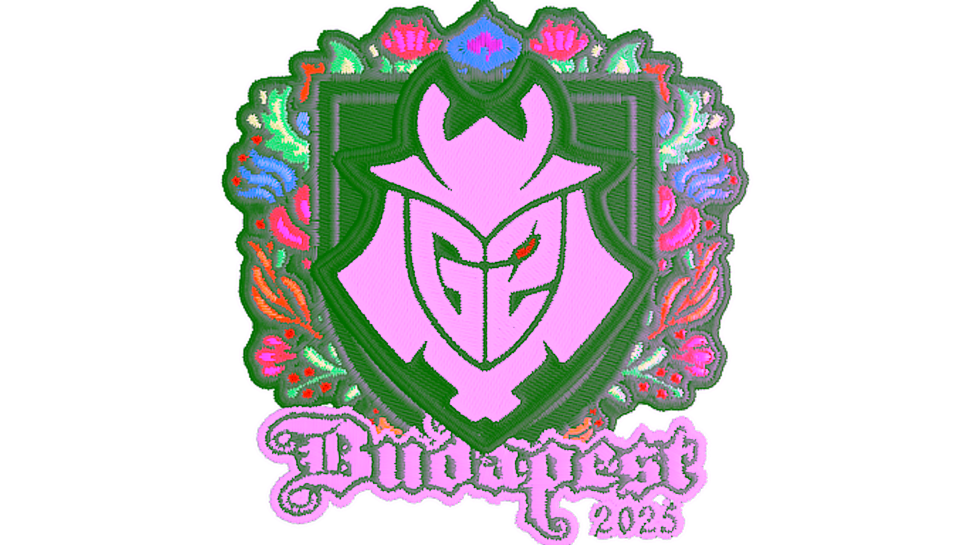 Display for Sticker | G2 esports (Embroidered) | Budapest 2025