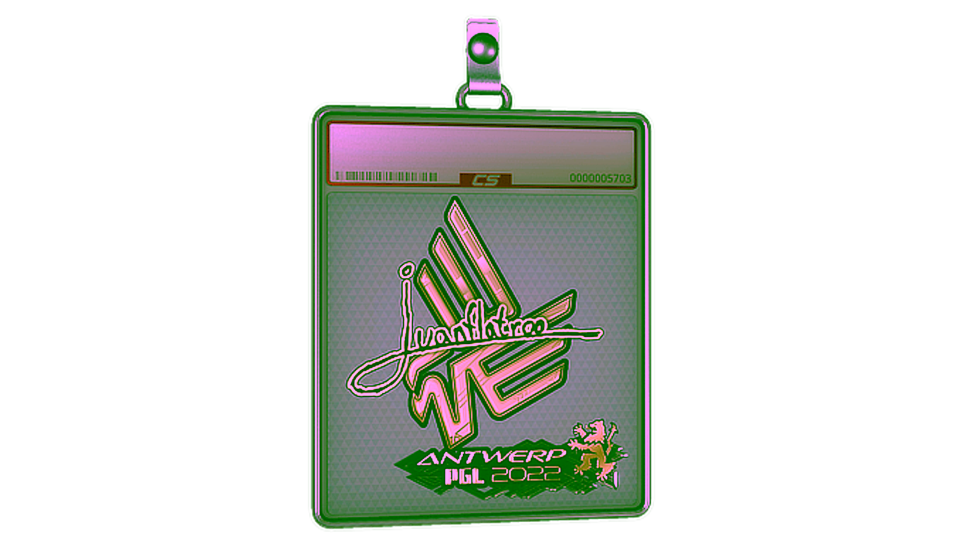 Display for Sticker Slab | juanflatroo (Gold) | Antwerp 2022