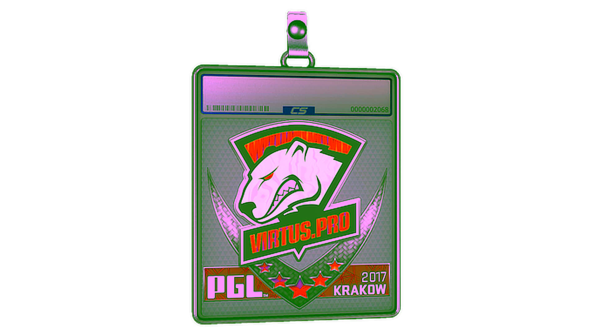 Display for Sticker Slab | Virtus.Pro (Holo) | Krakow 2017