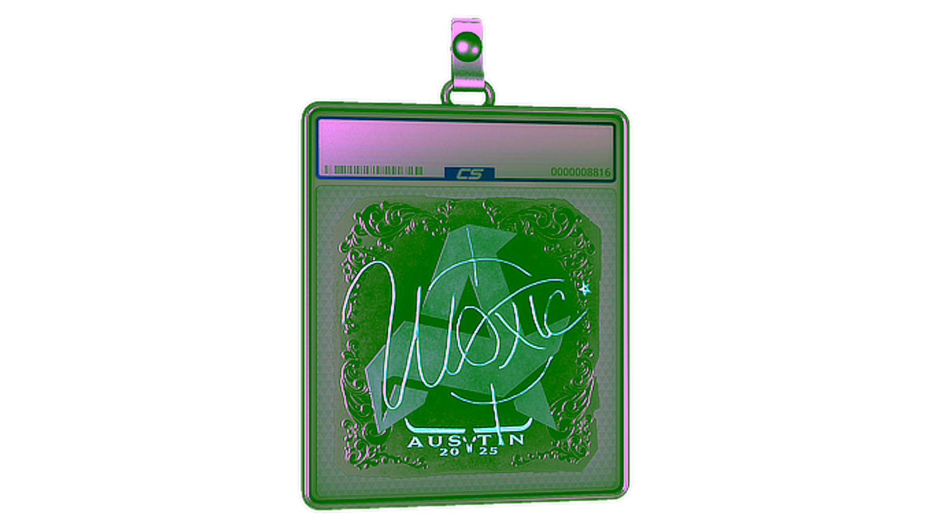 Display for Sticker Slab | woxic (Foil) | Austin 2025