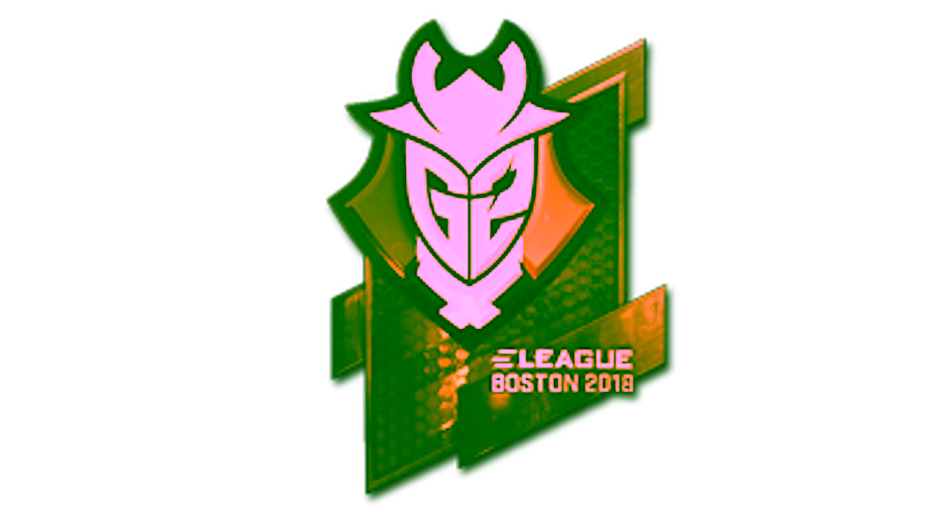 Display for Sticker | G2 Esports (Gold) | Boston 2018