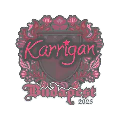 Sticker karrigan Budapest 2025