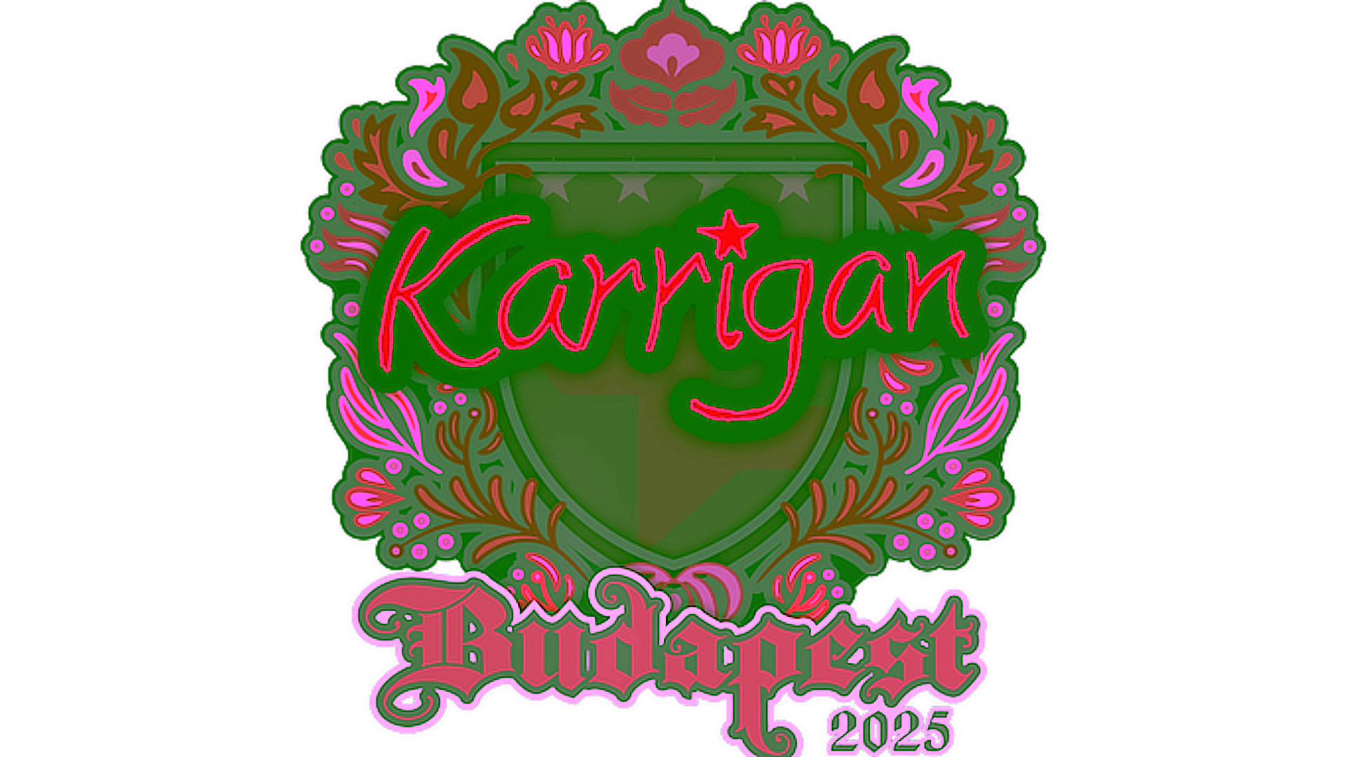 Display for Sticker | karrigan | Budapest 2025