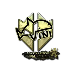 Sticker | VINI (Gold) | Antwerp 2022