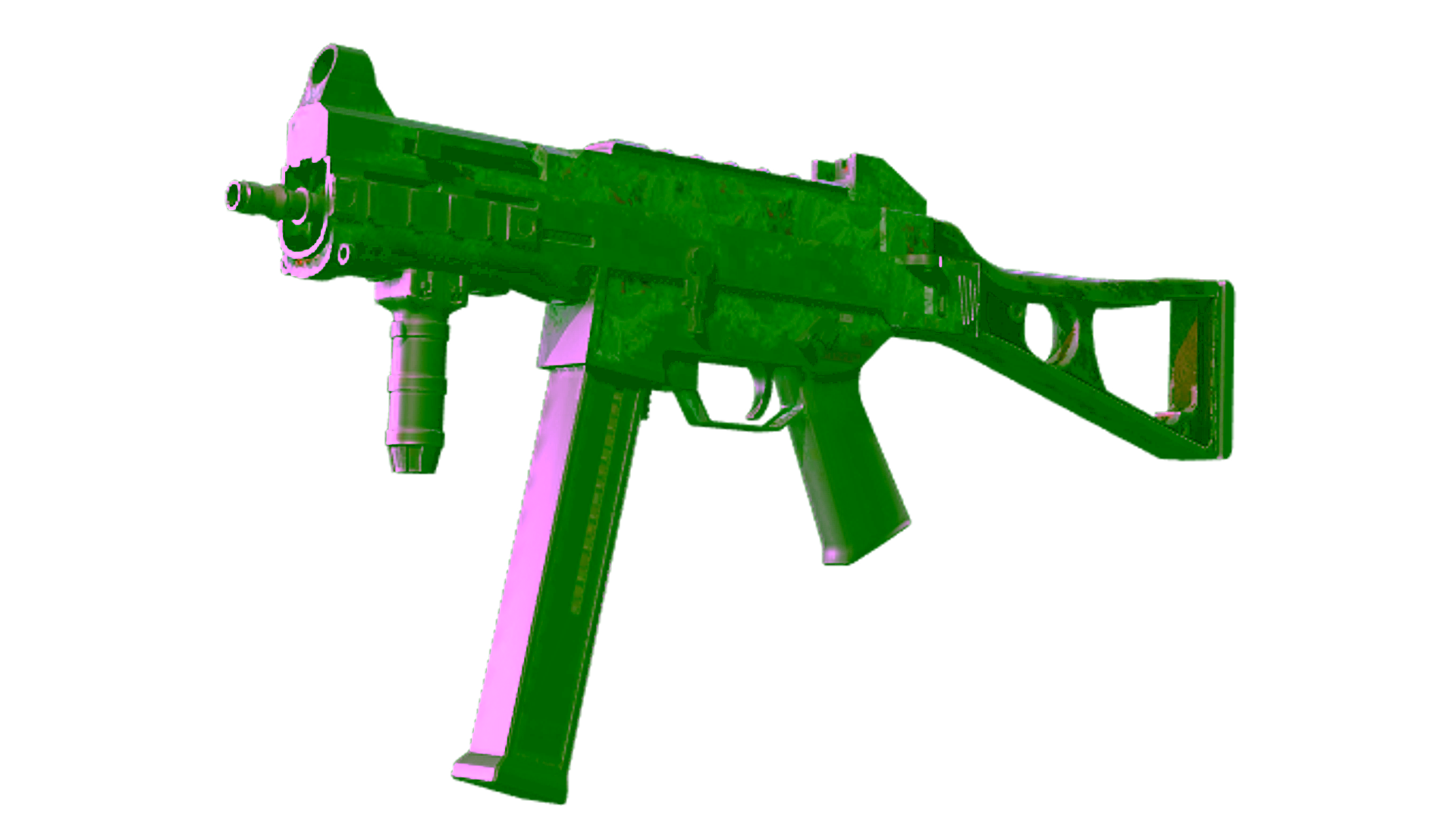 Display for Souvenir UMP-45 | Day Lily (Battle-Scarred)