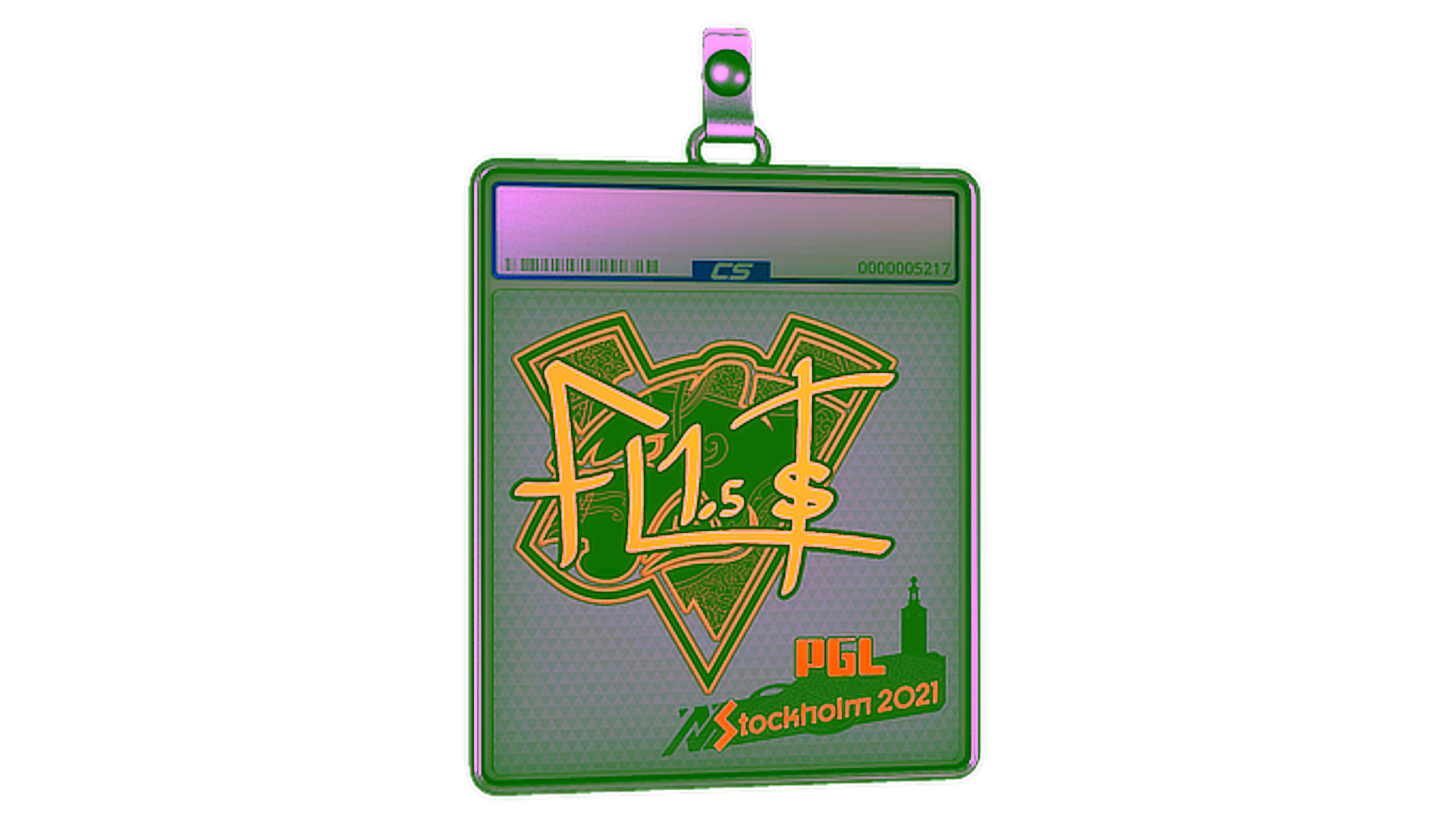 Display for Sticker Slab | FL1T (Holo) | Stockholm 2021