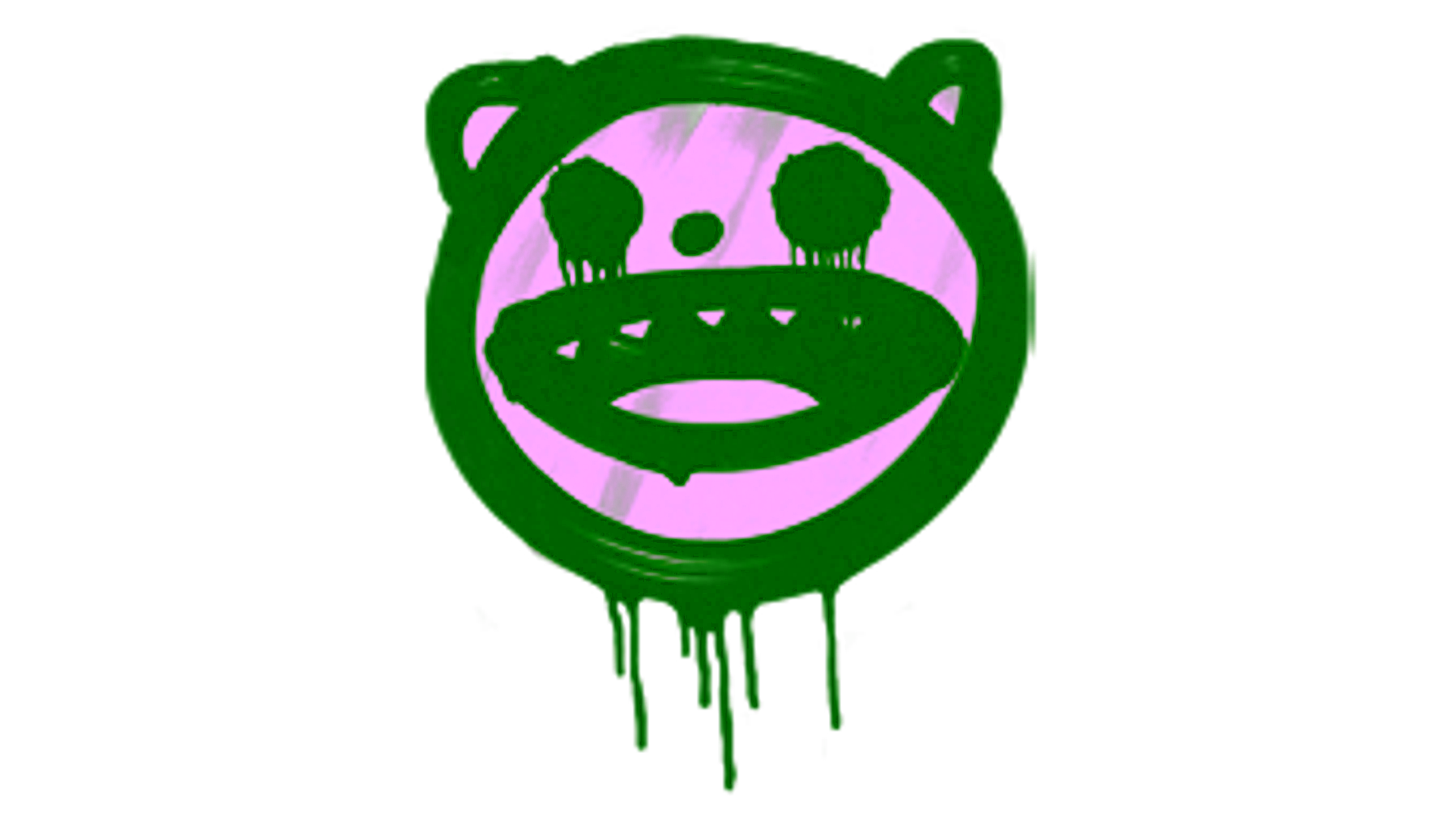 Display for Sealed Graffiti | Happy Cat (Cash Green)