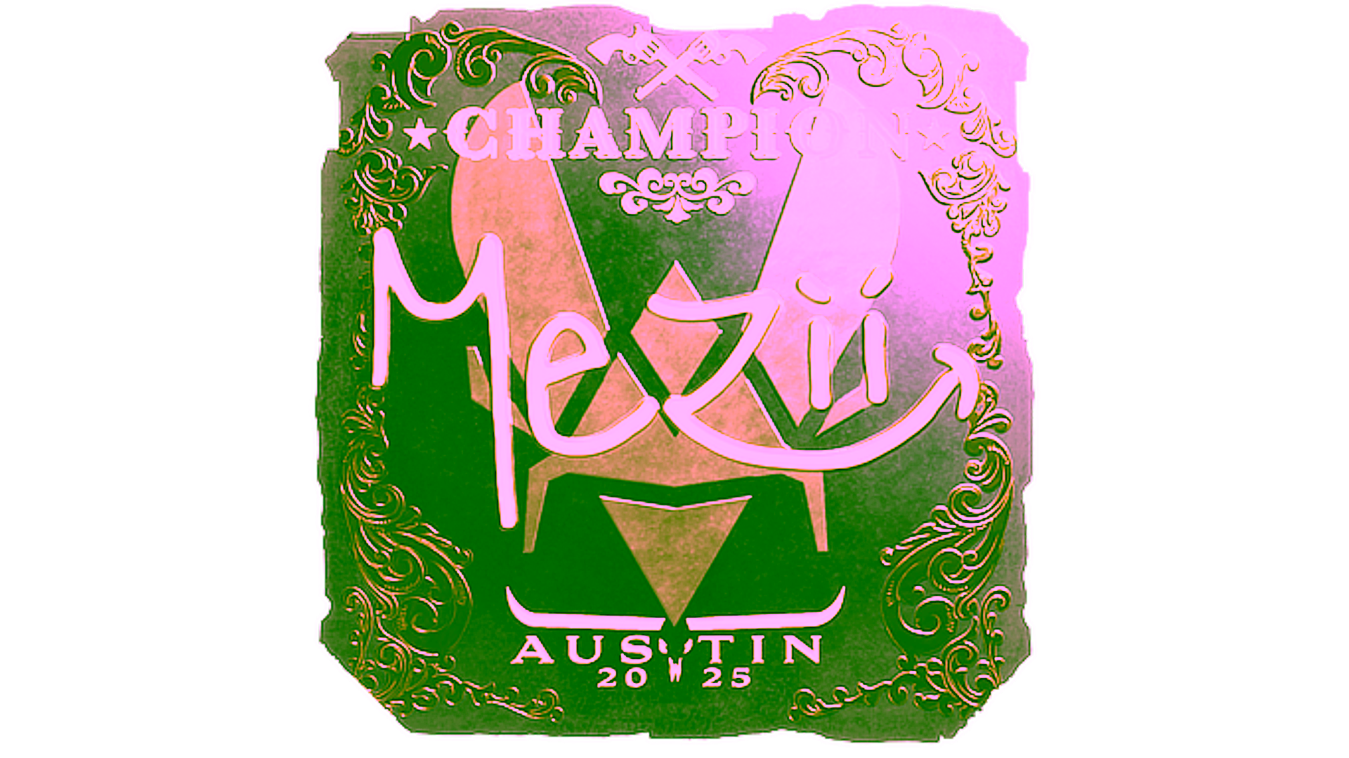 Display for Sticker | mezii (Gold, Champion) | Austin 2025