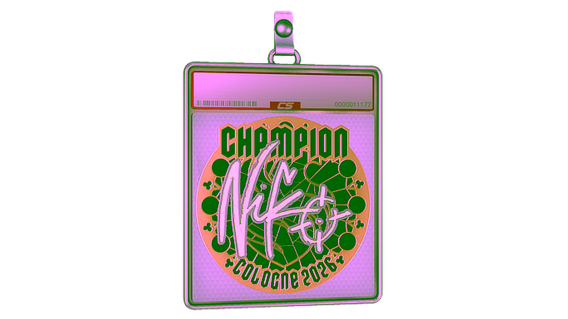 Display for Sticker Slab | NiKo (Gold, Champion) | Cologne 2026