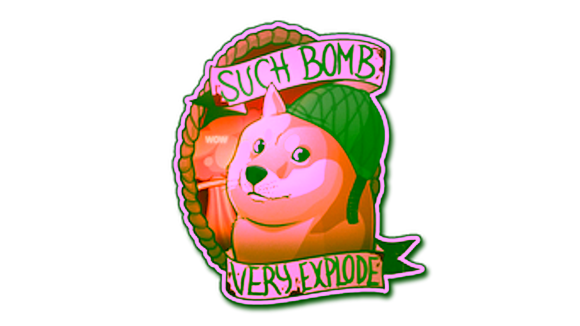 Display for Sticker | Bomb Doge