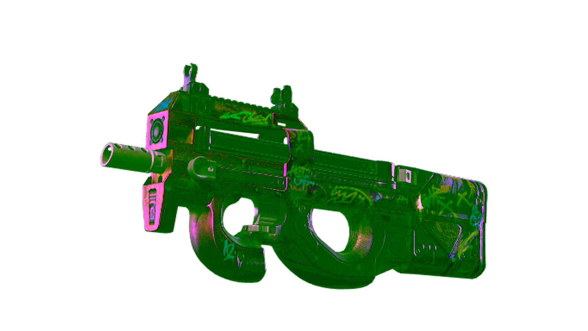 Visar för StatTrak™ P90 | Neoqueen (Battle-Scarred)