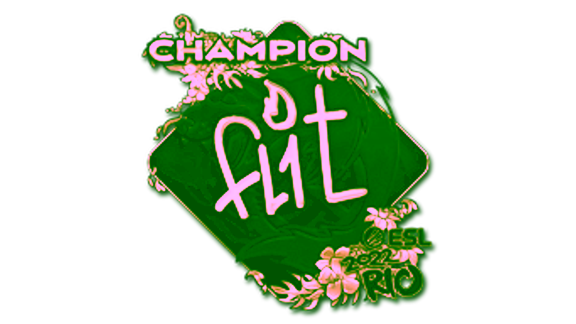 Display for Sticker | FL1T (Gold, Champion) | Rio 2022