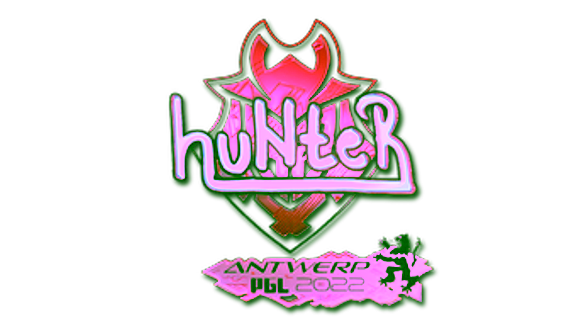 Display for Sticker | huNter (Holo) | Antwerp 2022