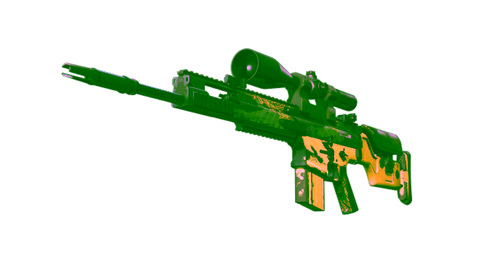 Display for StatTrak™ SCAR-20 | Jungle Slipstream (Well-Worn)