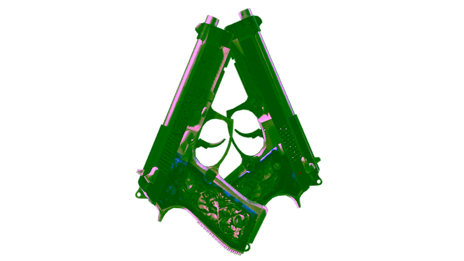 Display for Souvenir Dual Berettas | Duelist (Well-Worn)