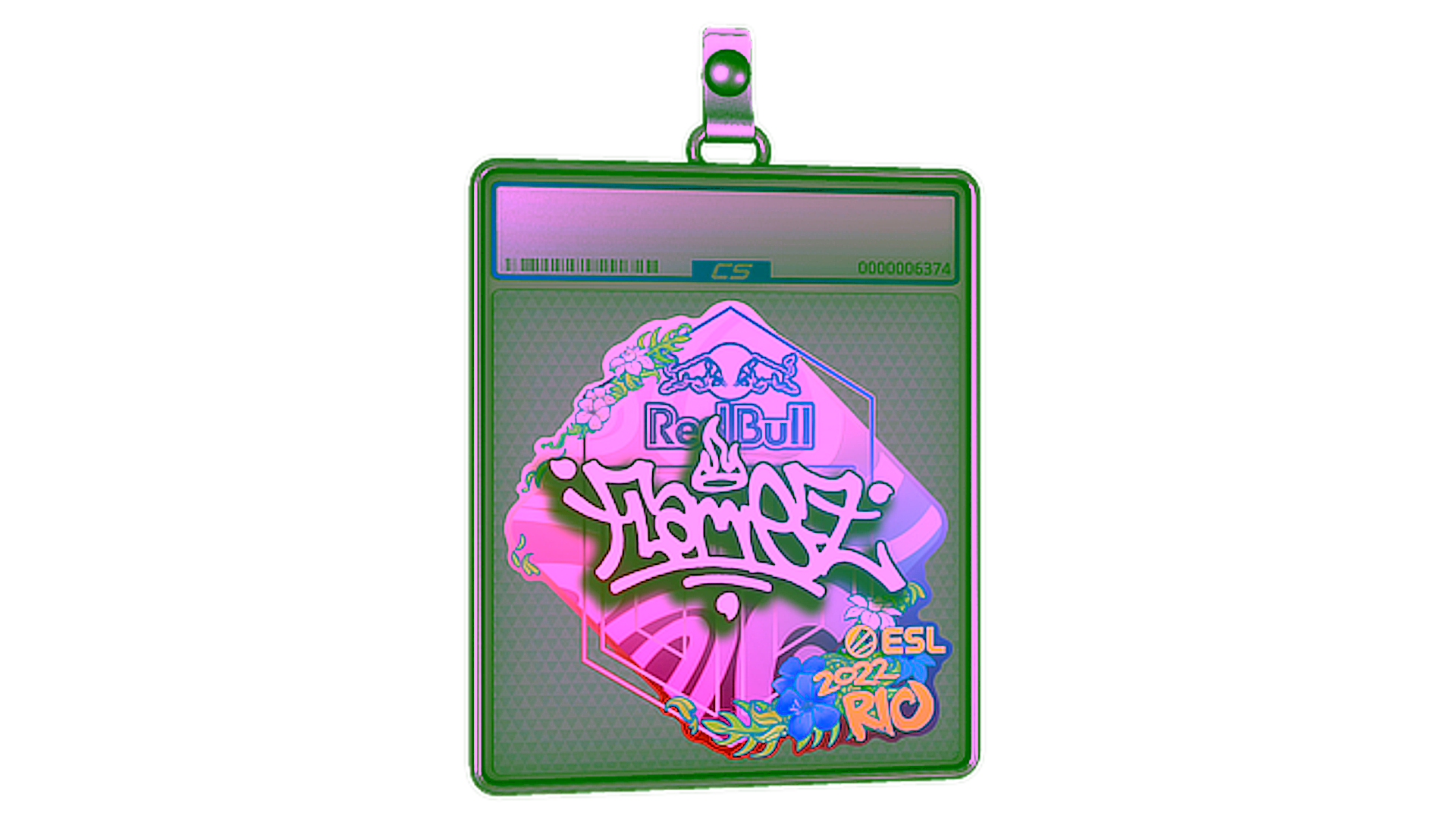 Display for Sticker Slab | FlameZ | Rio 2022