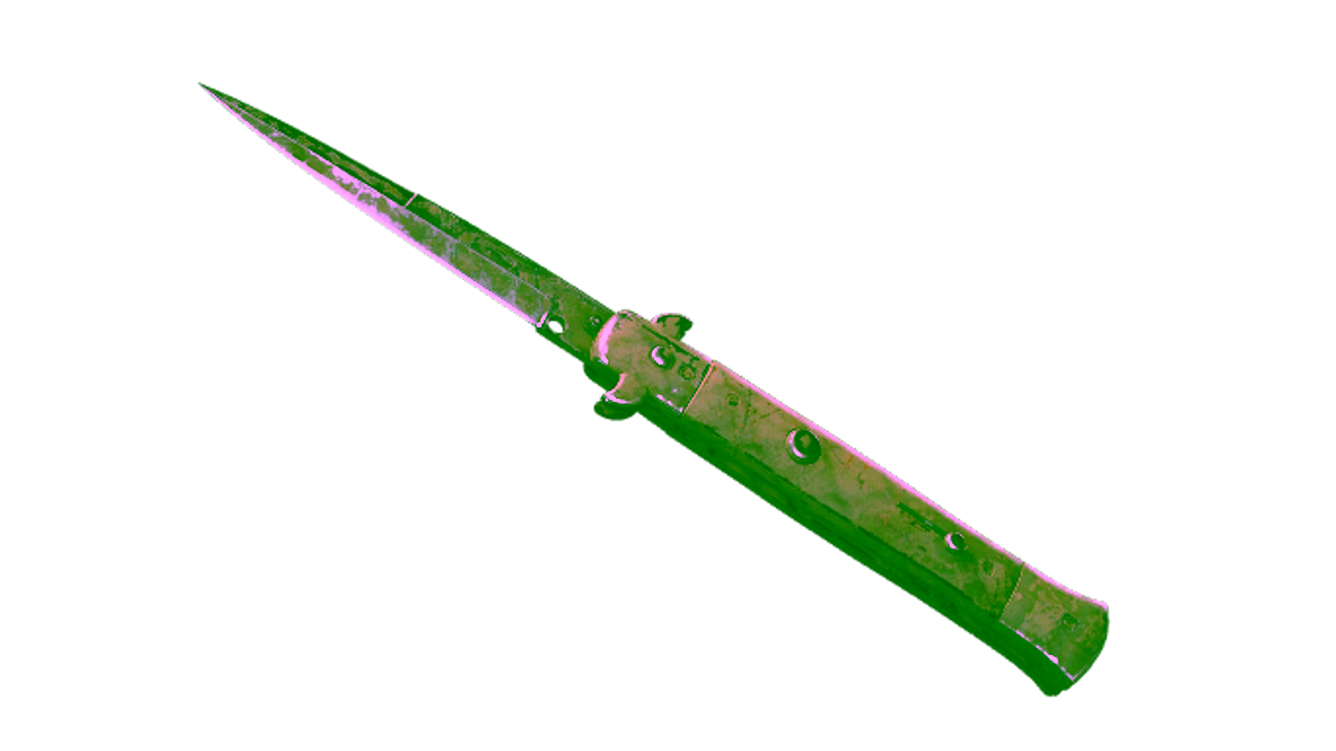 Display for ★ StatTrak™ Stiletto Knife | Safari Mesh (Battle-Scarred)