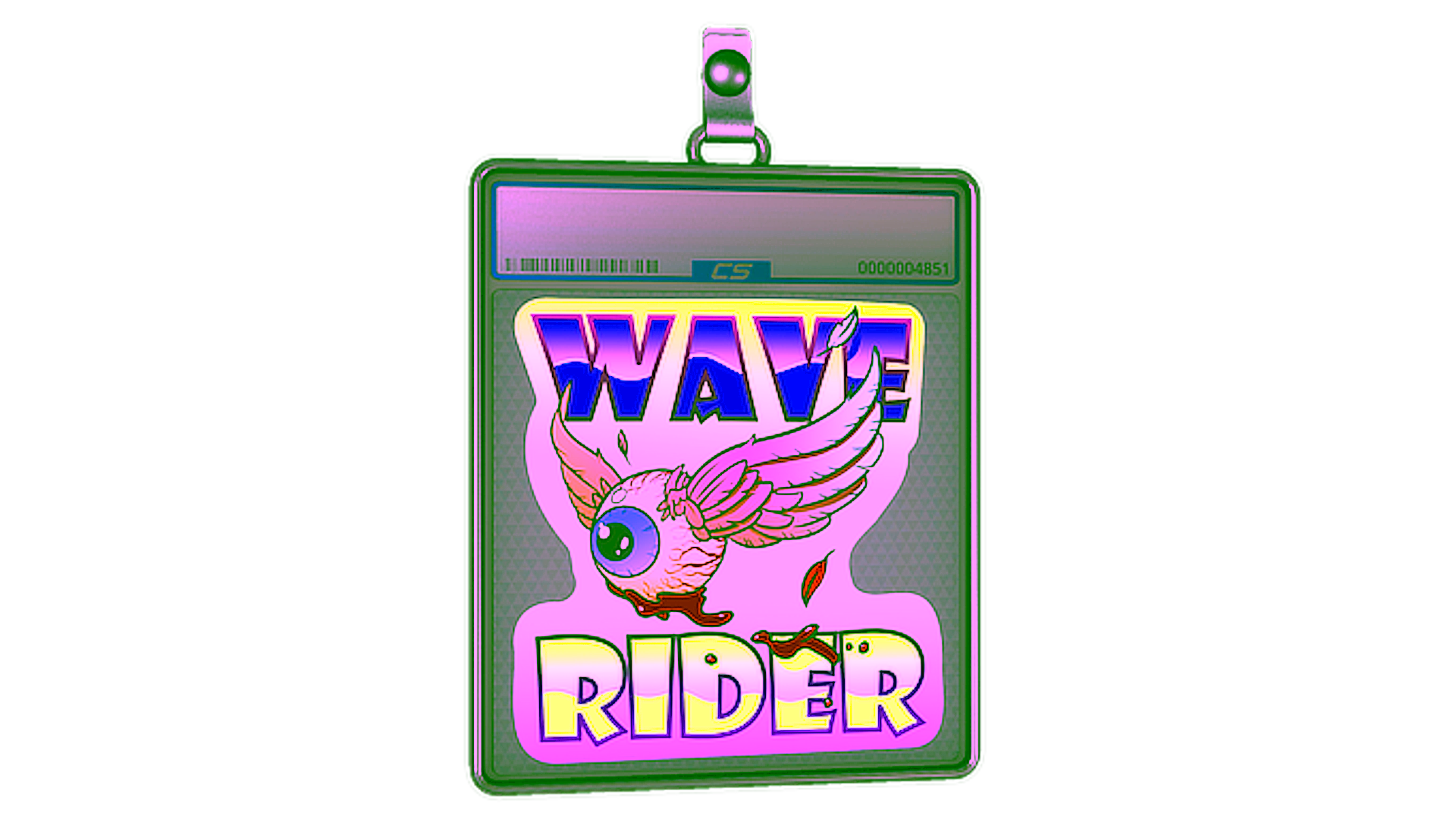 Display for Sticker Slab | Toxic Wave Rider