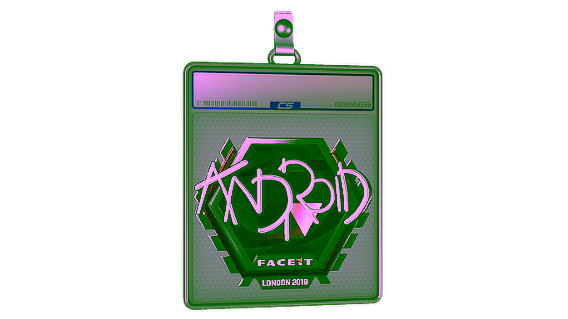 Display for Sticker Slab | ANDROID (Foil) | London 2018