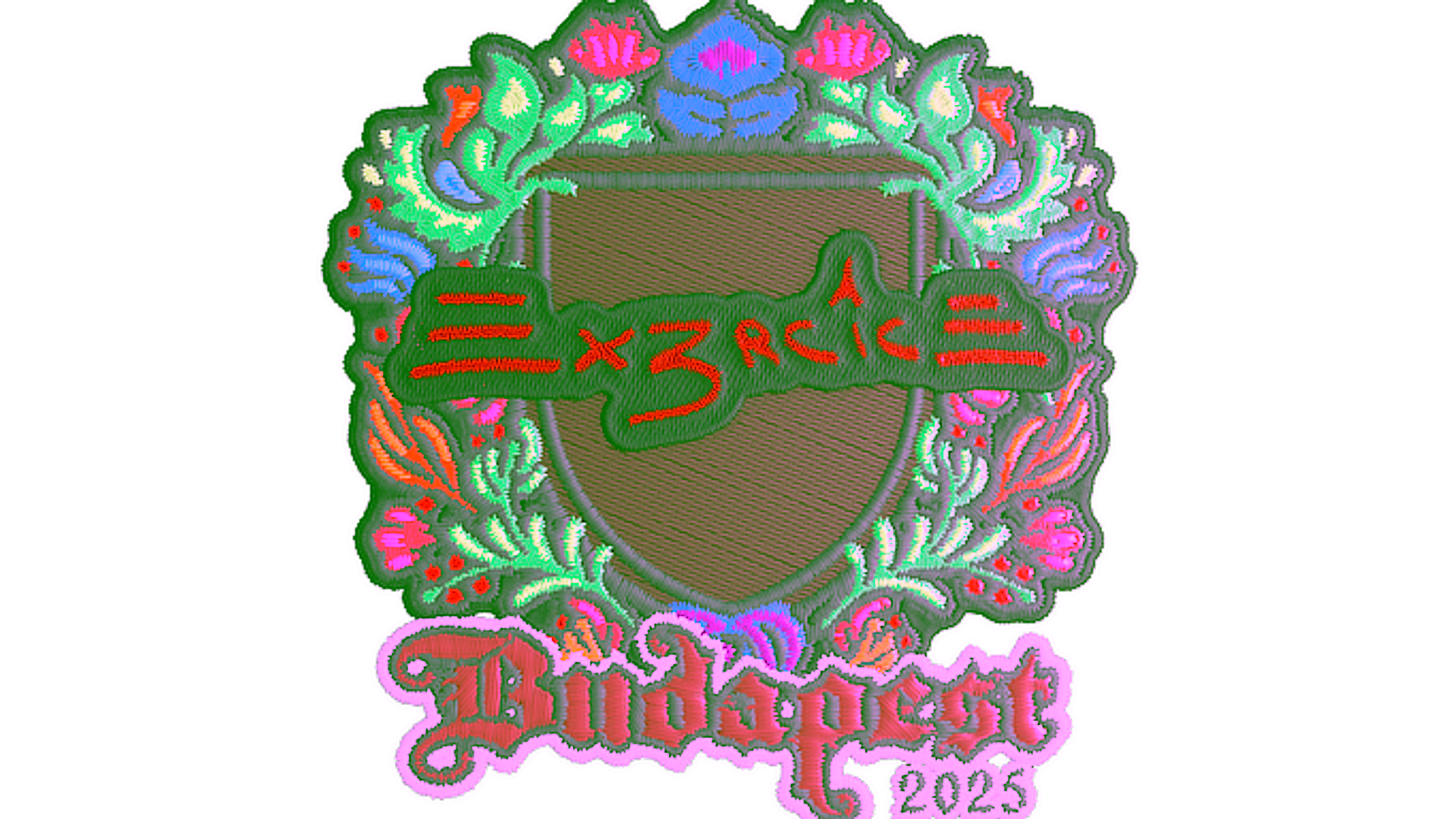 Display for Sticker | Ex3rcice (Embroidered) | Budapest 2025