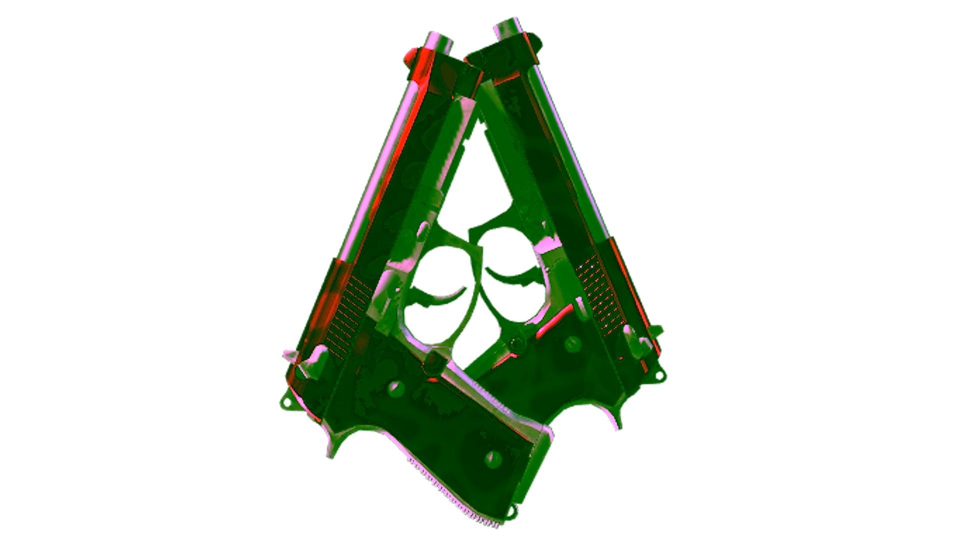 Display for StatTrak™ Dual Berettas | Hemoglobin (Minimal Wear)