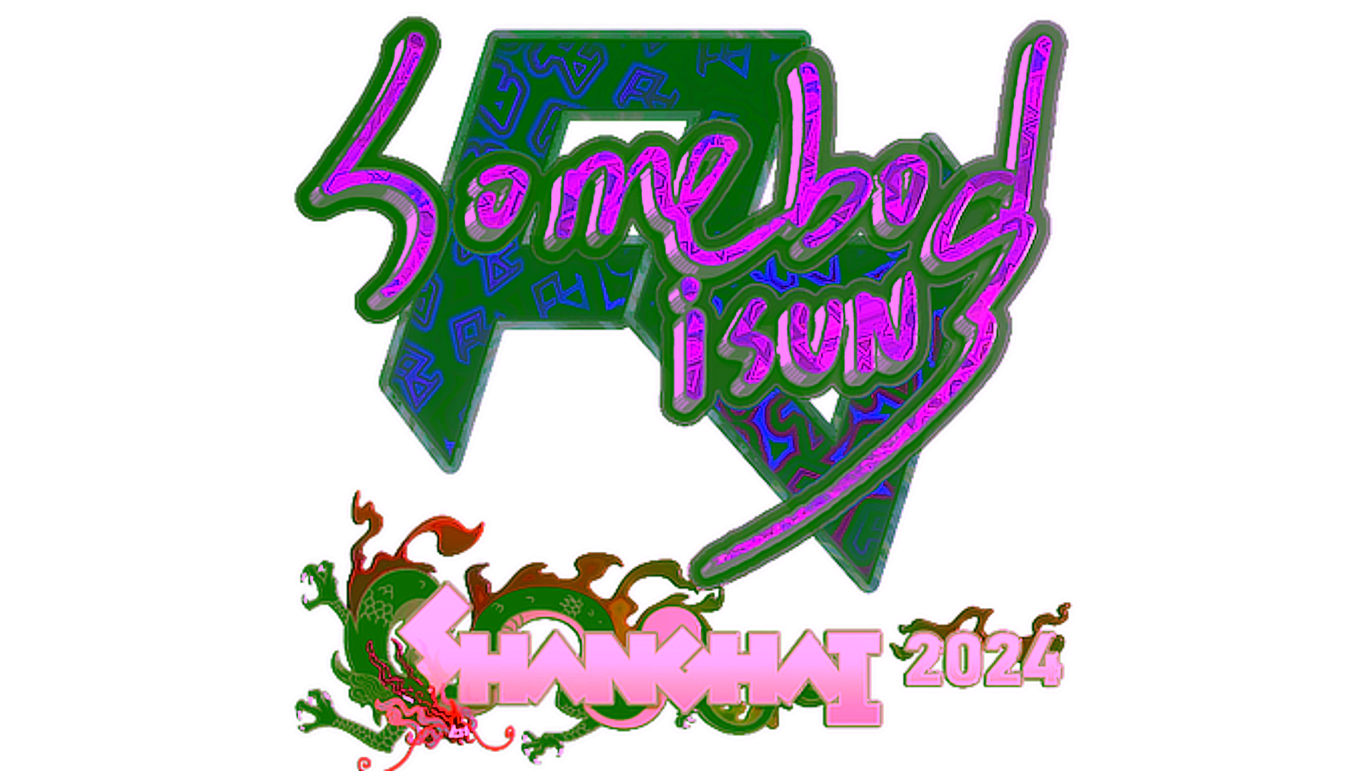 Display for Sticker | somebody (Holo) | Shanghai 2024