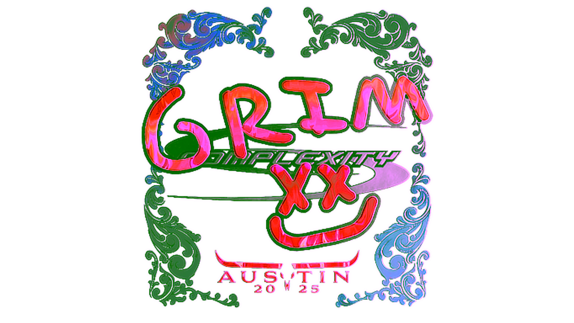 Display for Sticker | Grim (Holo) | Austin 2025