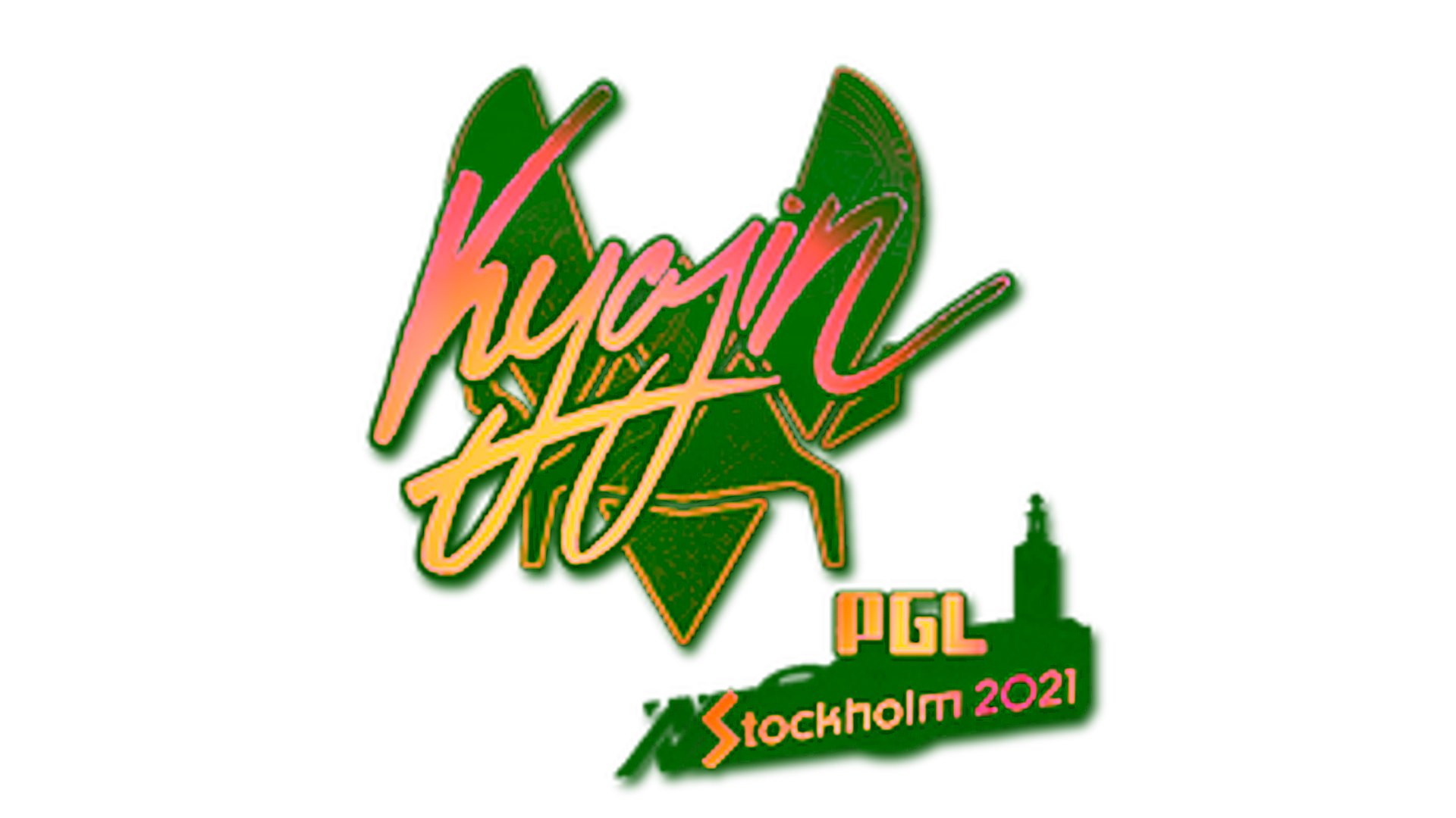 Display for Sticker | Kyojin (Holo) | Stockholm 2021