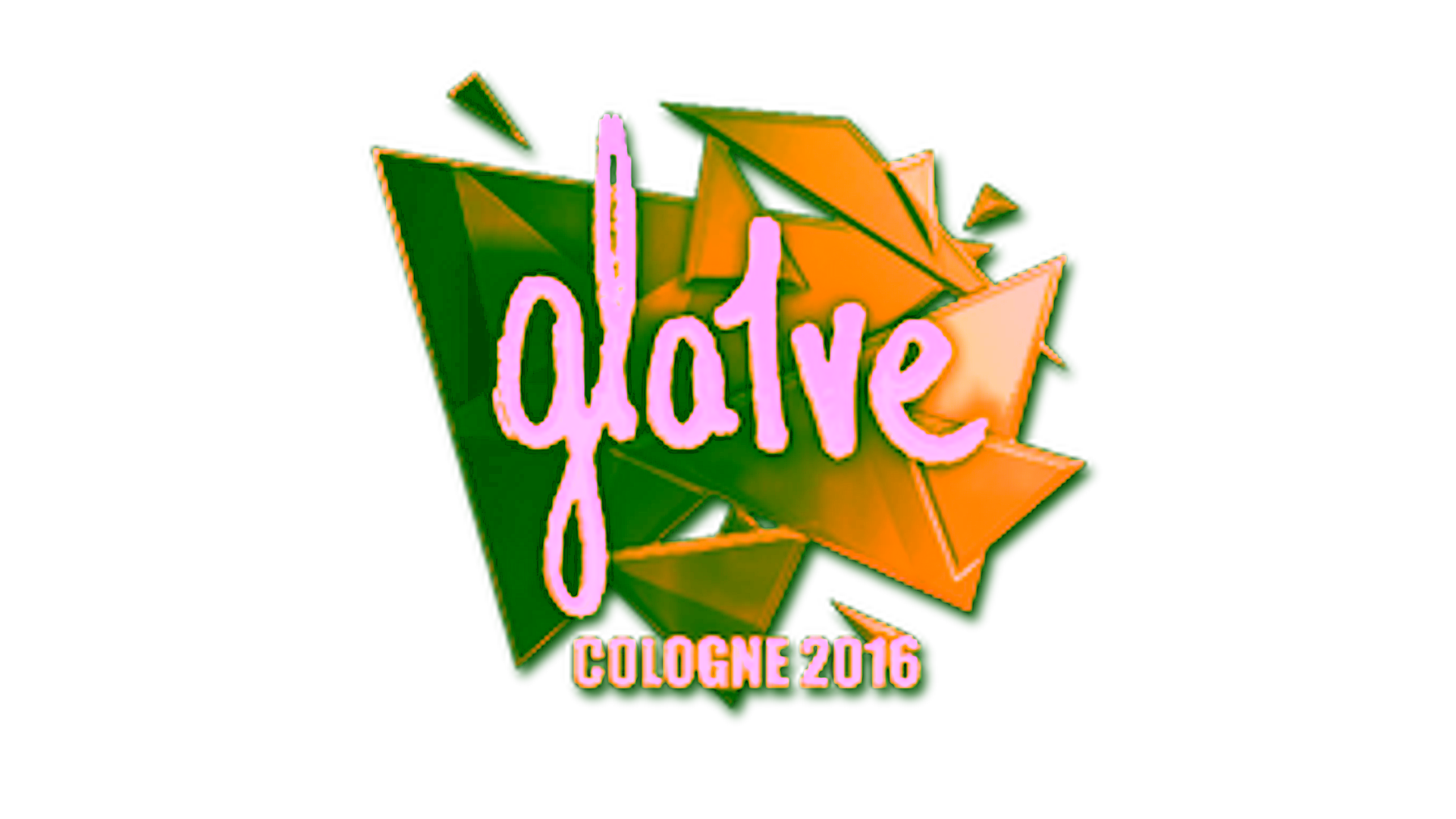 Visar för Sticker | gla1ve (Gold) | Cologne 2016
