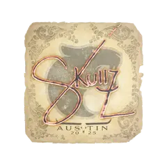 Sticker skullz Austin 2025