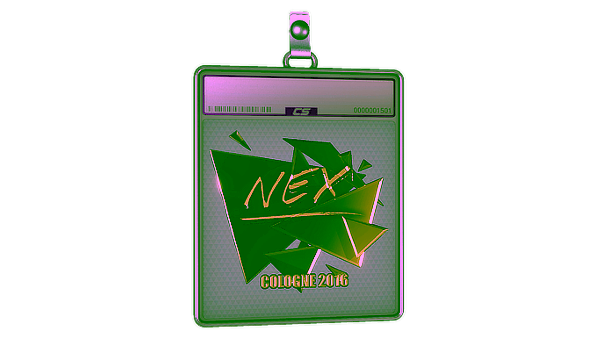 Rodyti Sticker Slab | nex (Gold) | Cologne 2016