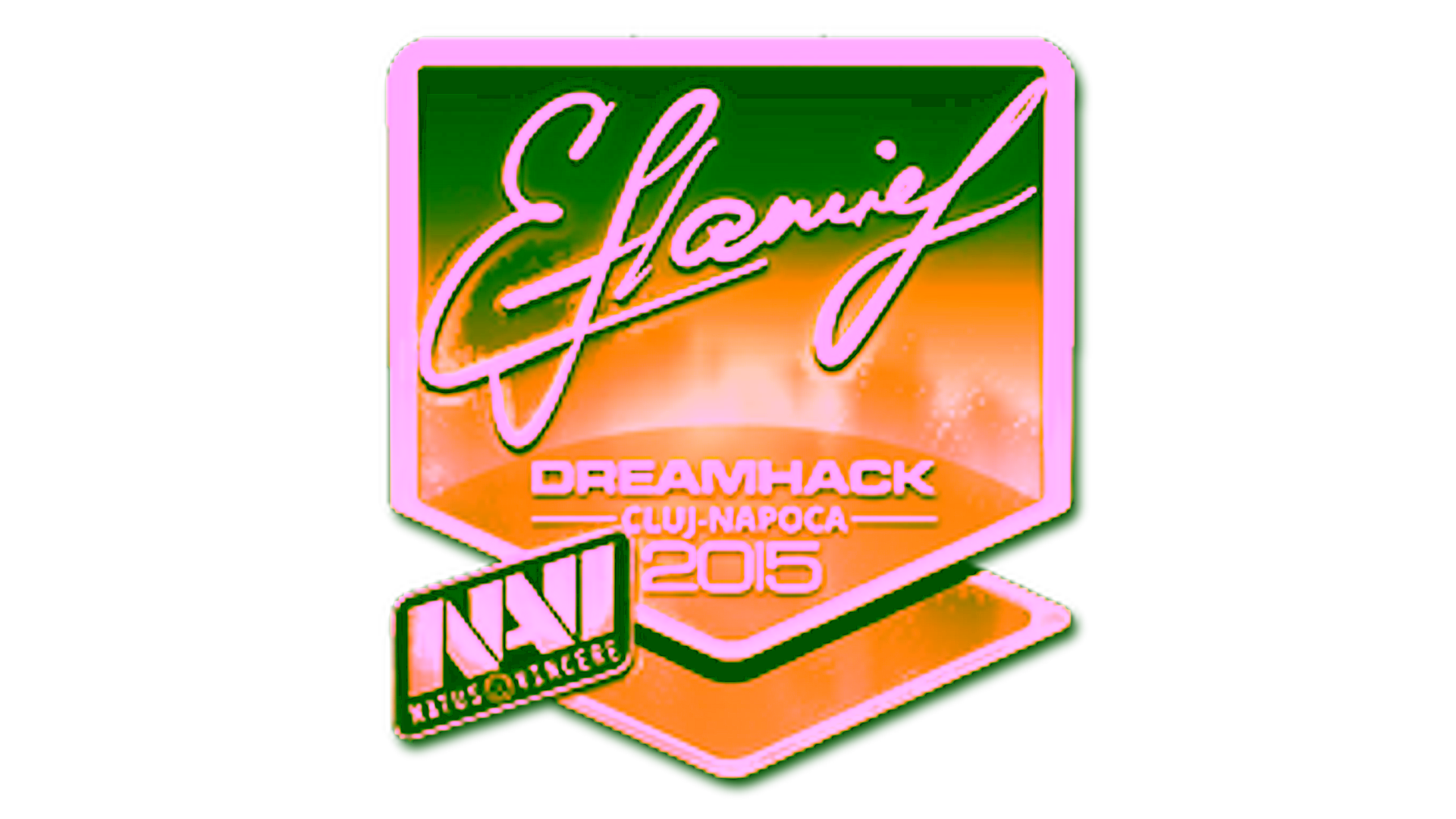 Anzeige für Sticker | flamie (Gold) | Cluj-Napoca 2015