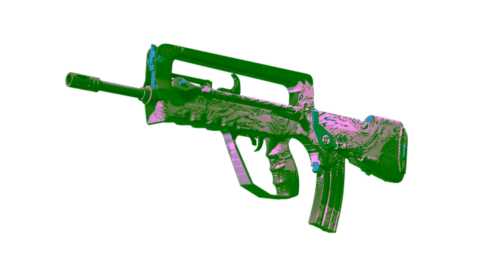 Display for Souvenir FAMAS | Halftone Wash (Minimal Wear)
