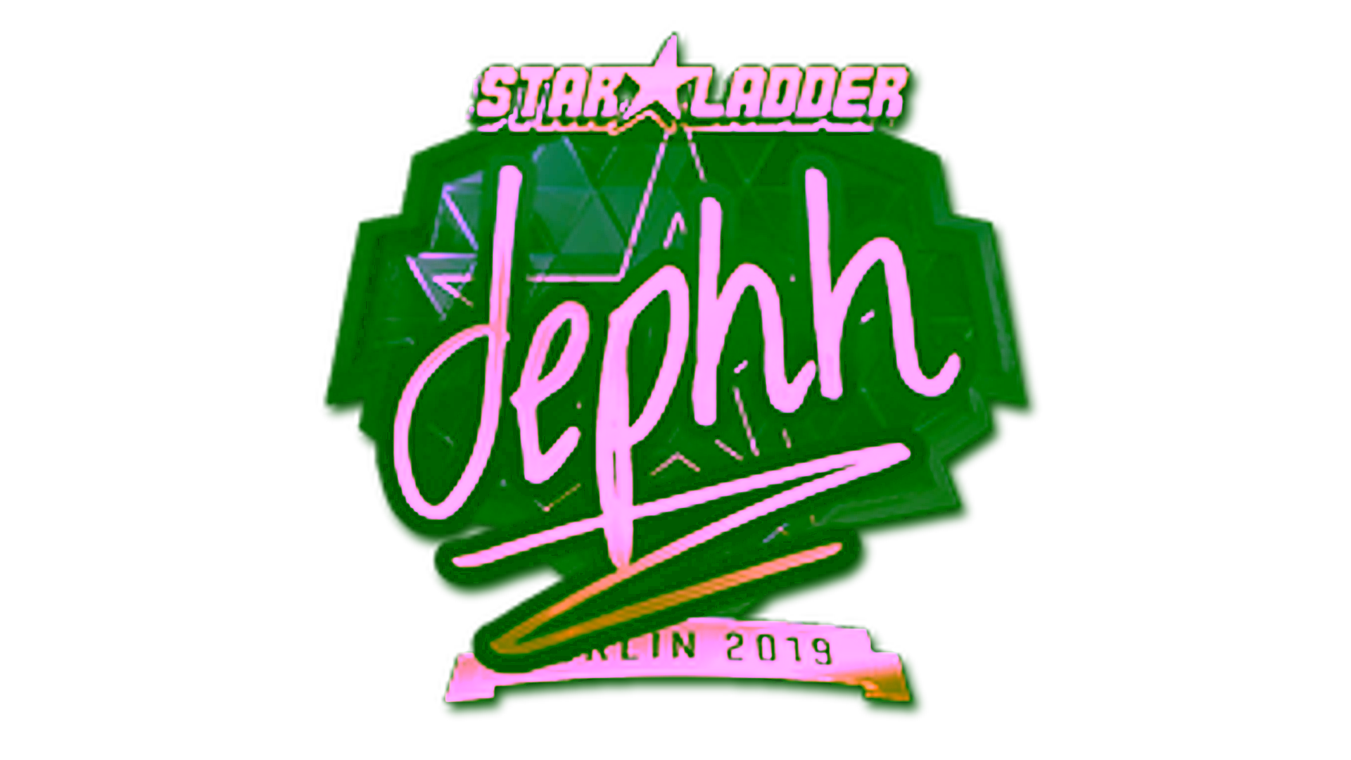 Anzeige für Sticker | dephh (Gold) | Berlin 2019