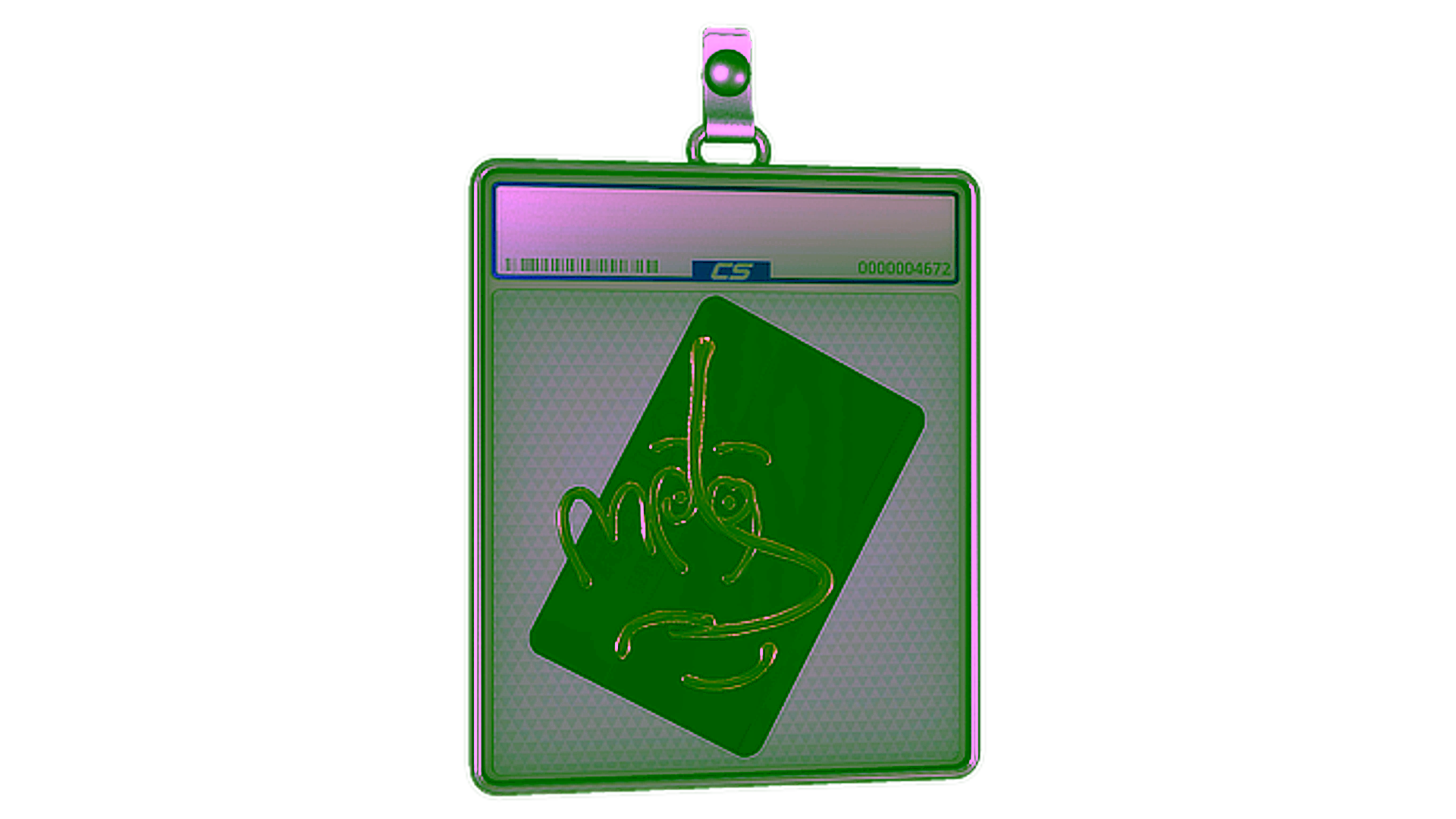 Display for Sticker Slab | Hello MP9 (Gold)