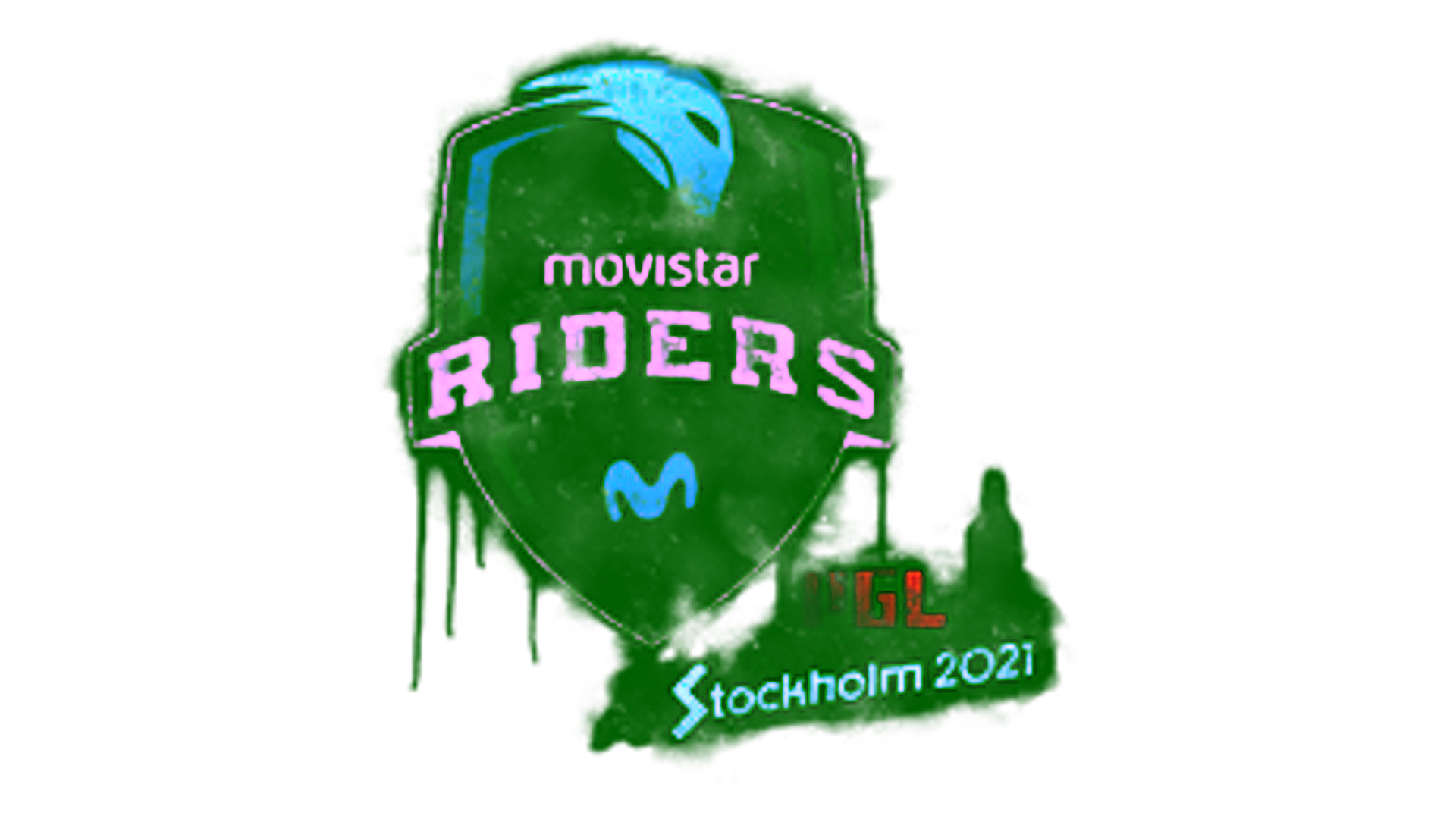 Display for Sealed Graffiti | Movistar Riders | Stockholm 2021