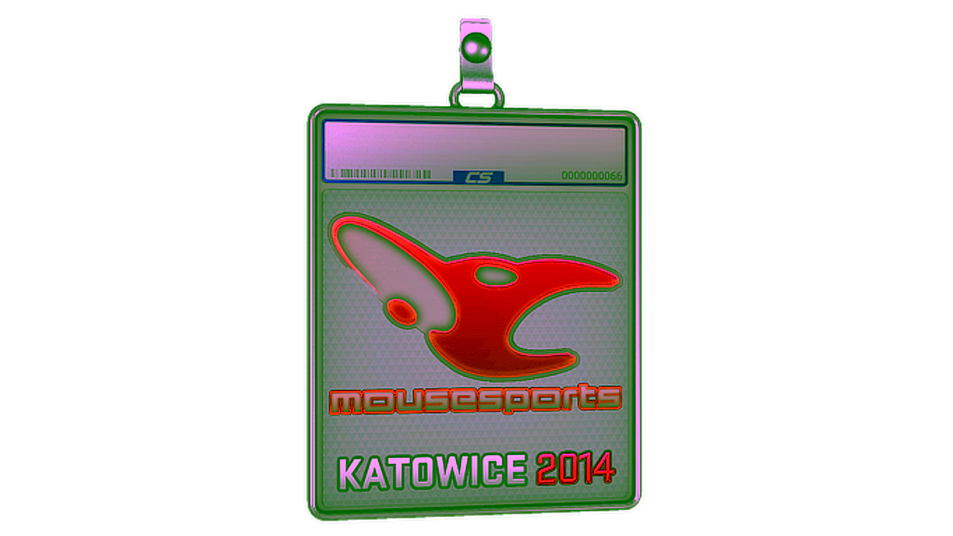 Display for Sticker Slab | mousesports (Holo) | Katowice 2014