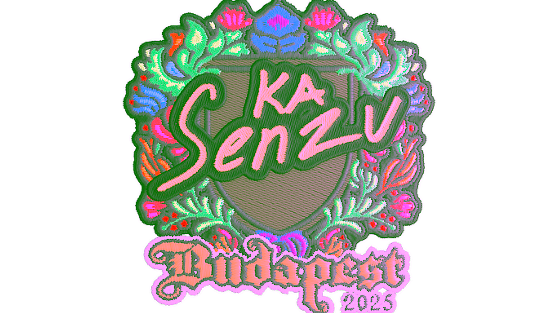 Display for Sticker | Senzu (Embroidered) | Budapest 2025