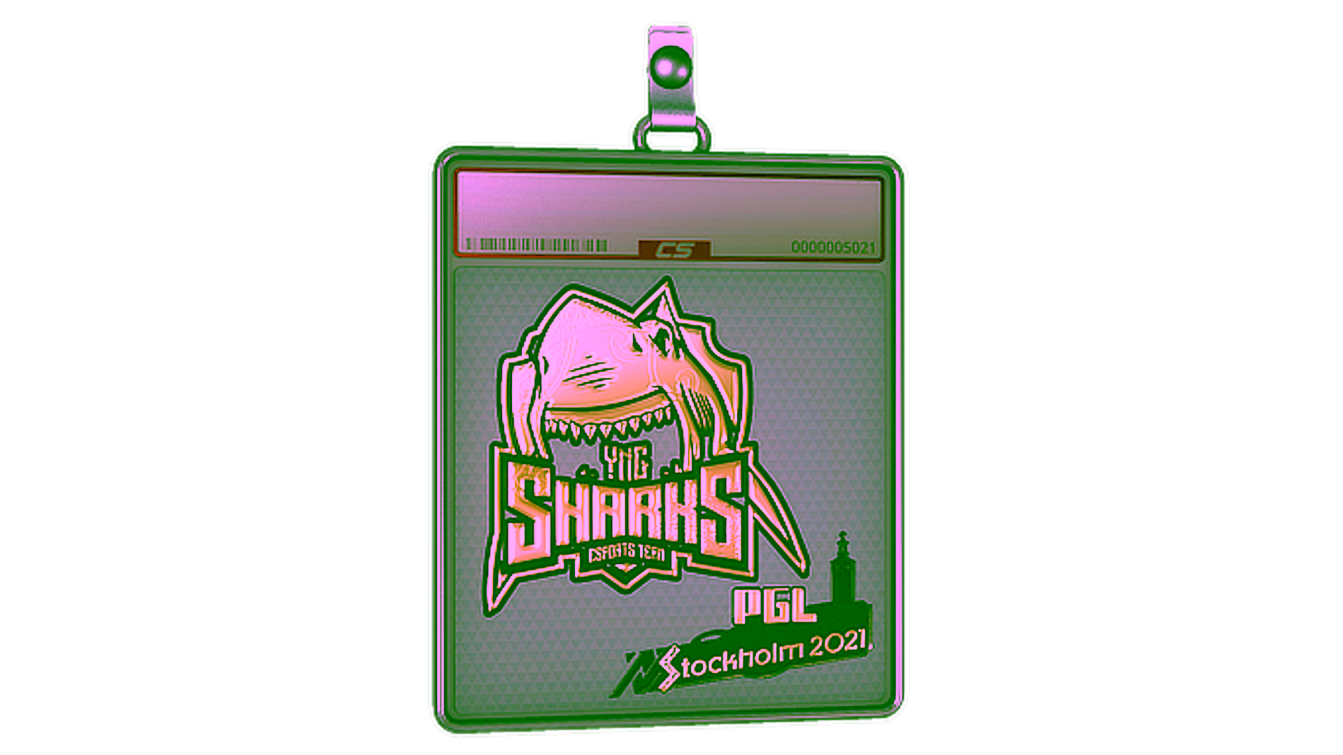 Display for Sticker Slab | Sharks Esports (Gold) | Stockholm 2021