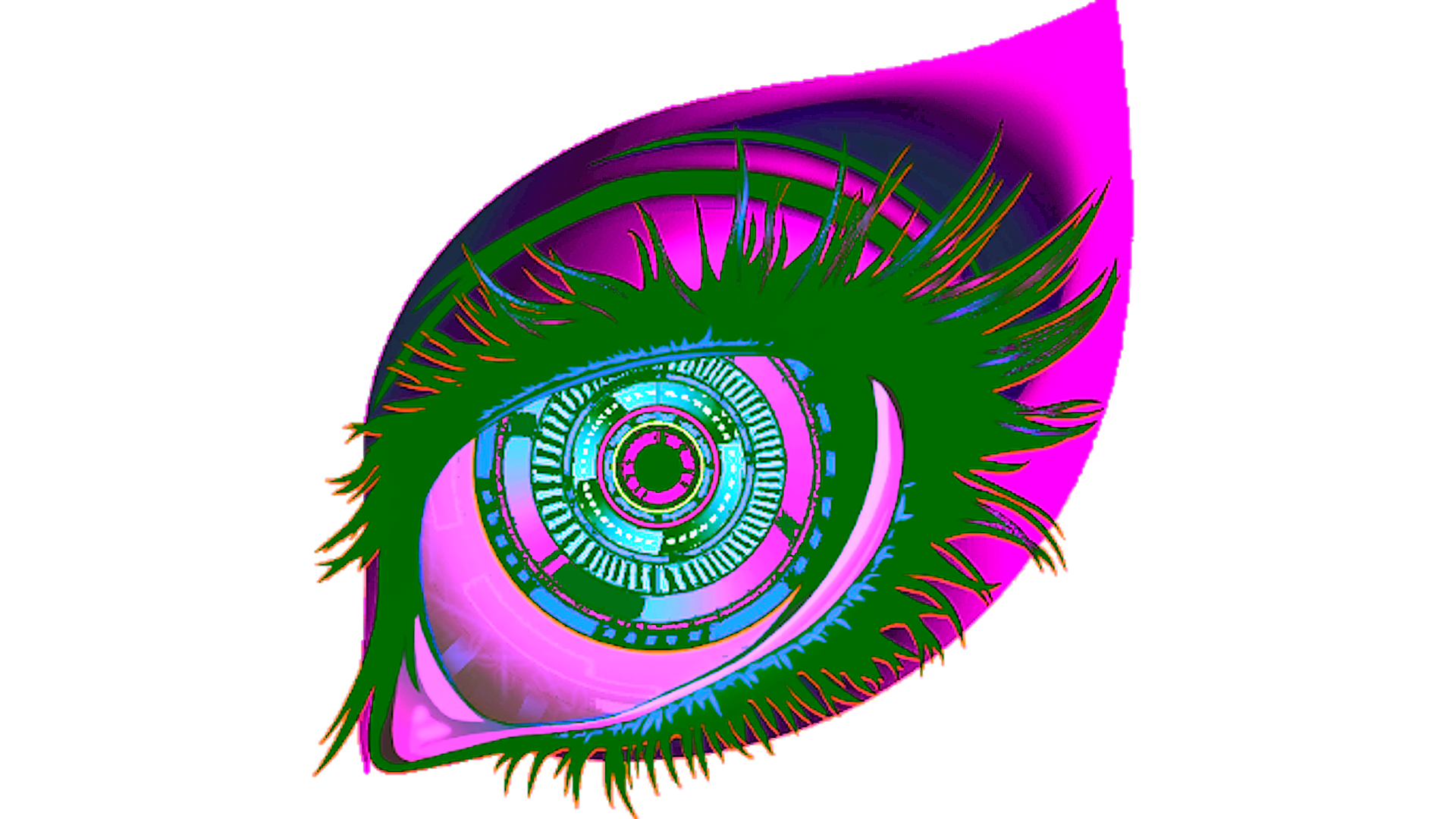 Display for Sticker | Dystopian Gaze (Lenticular)