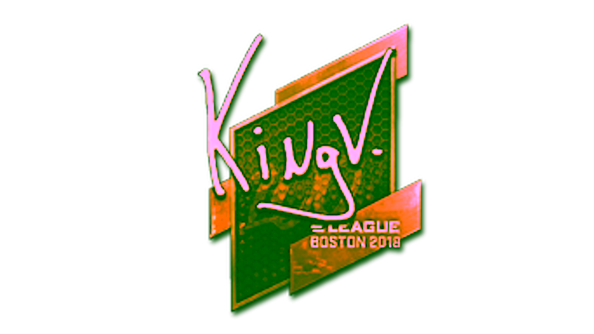 Display for Sticker | kNgV- (Gold) | Boston 2018
